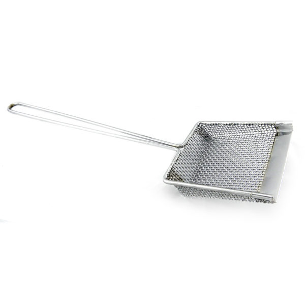Chip Scoop square 140mm stainless steel