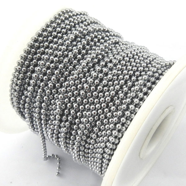 Ball Chain Stainless Steel Decorative on Reel