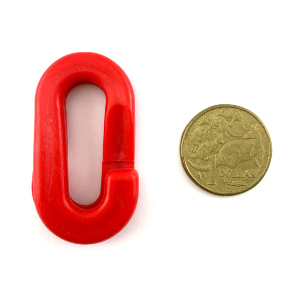 Plastic Chain Connecting Link - Red - 8mm