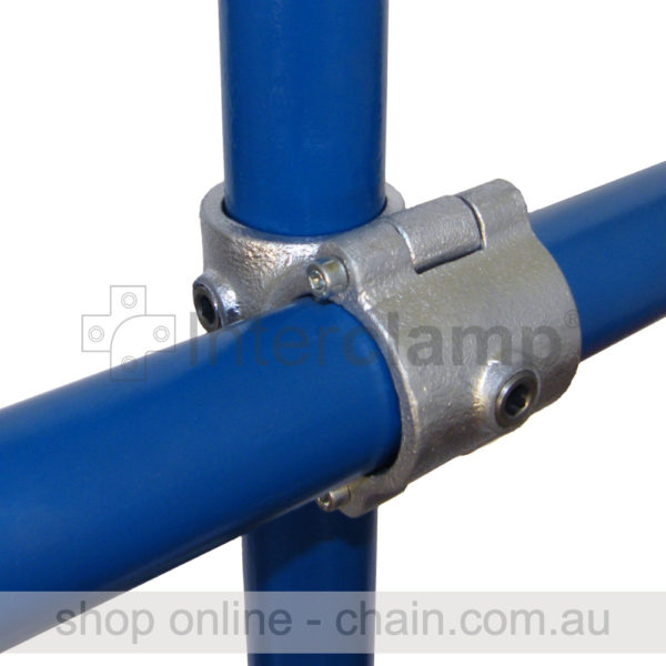 Side Clamp Cross for 48mm Galvanised Pipe. Brand: Interclamp.