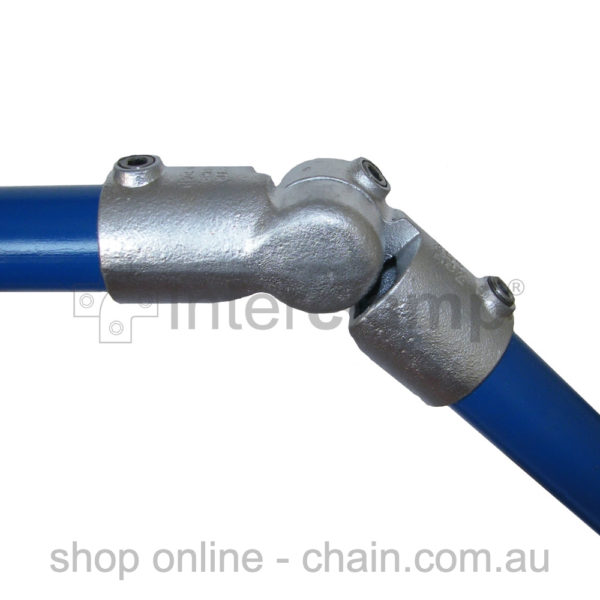 Adjustable Knuckle (0-120 Degrees) for Galvanised Pipe. Brand: Interclamp