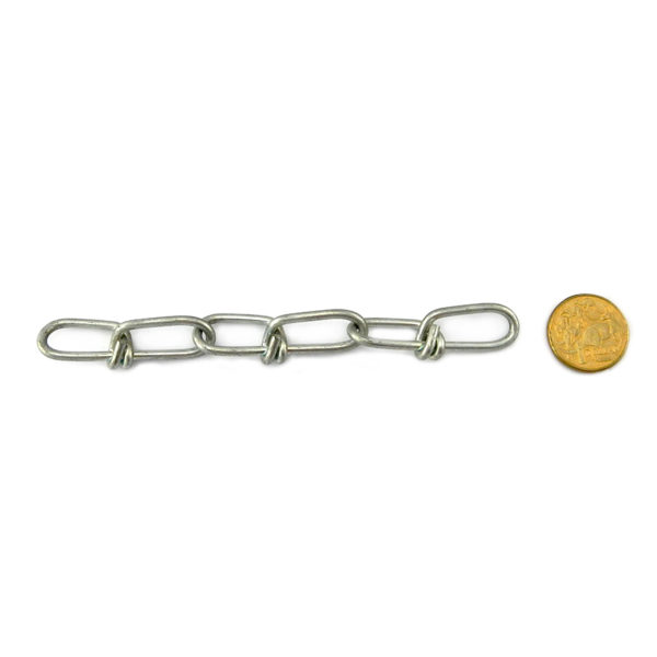 Dog chain knotted zinc 3mm