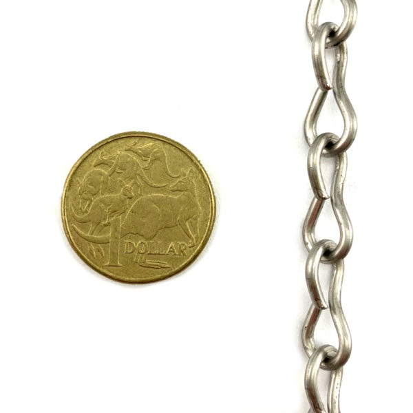 single jack chain stainless steel 2mm
