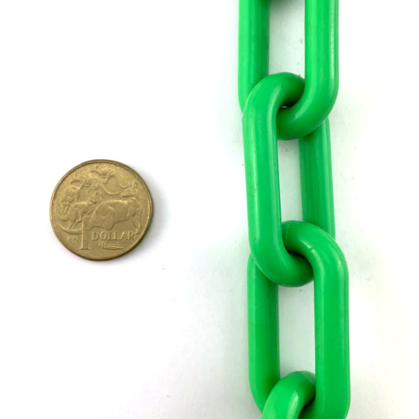 Plastic Chain - Green - 8mm