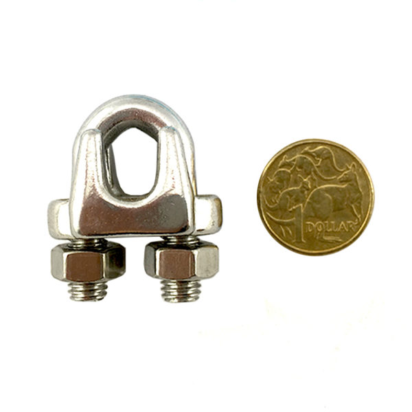 Cable clamp stainless steel 8mm