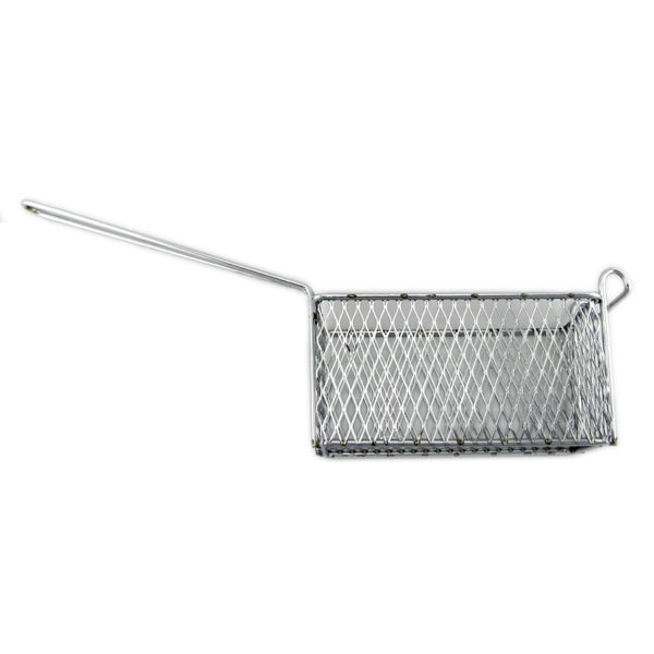 Large Fish and chip fryer basket rectangle in stainless steel