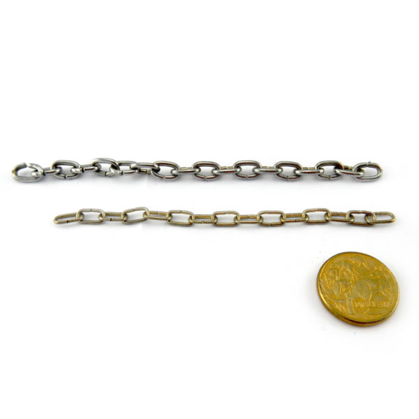 Mini chain in brass and chrome