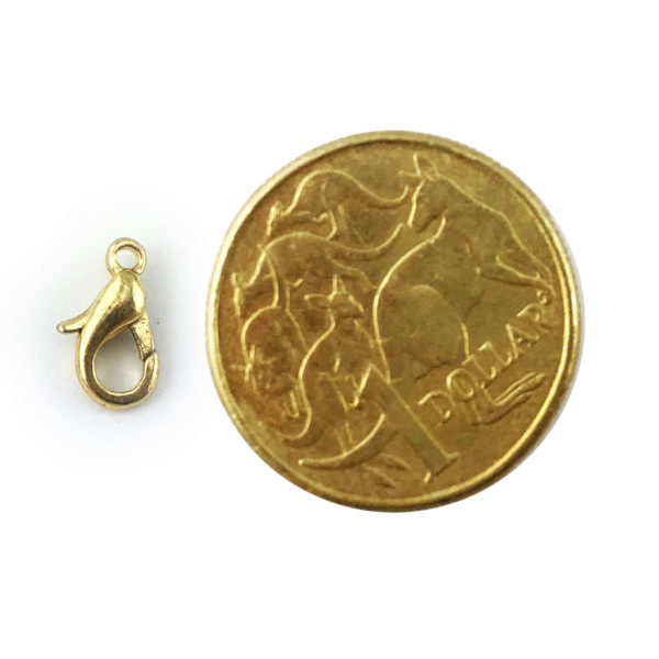 Parrot Clip in gold plate 7mm