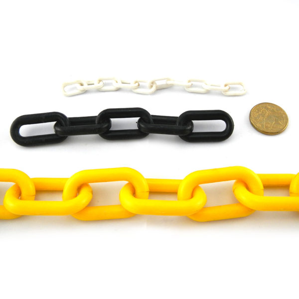 Plastic Chain in white, black, yellow