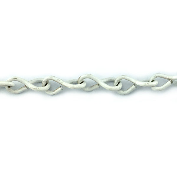 Single Jack Chain Powder Coated White 2.5mm