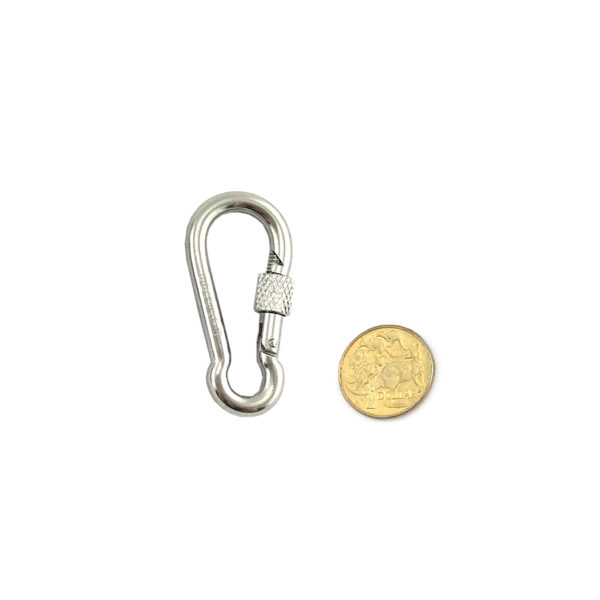 Stainless Steel Locking Snap Hook 6mm