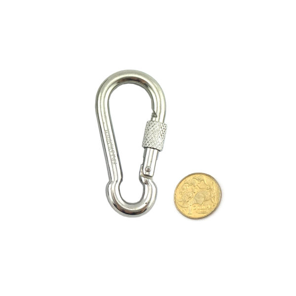 Stainless Steel Locking Snap Hook 8mm