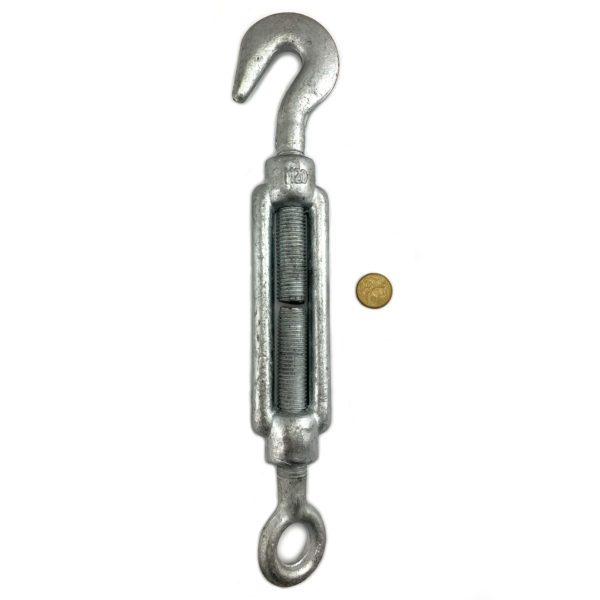 20mm Hook-Eye Turnbuckle Galvanised