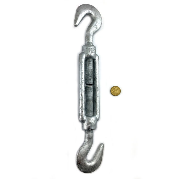20mm Galvanised Turnbuckle Hook-Hook