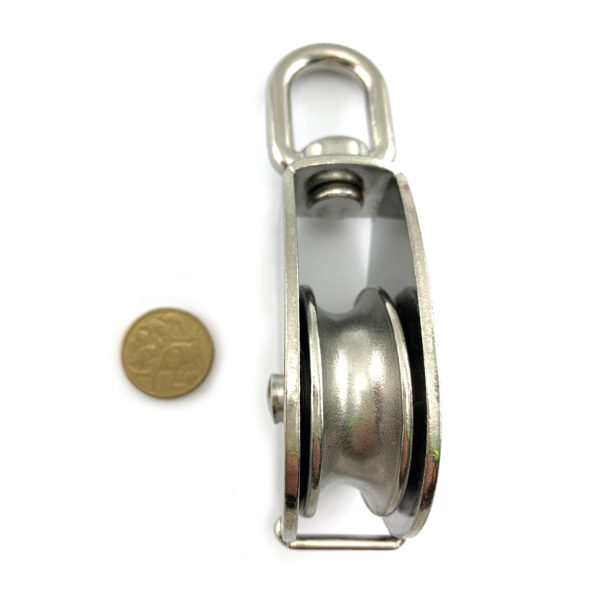 Pulley, Single, Stainless Steel Size: 50mm