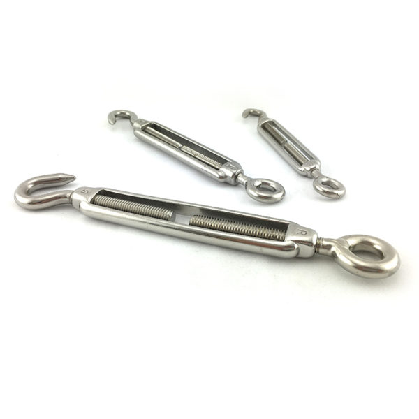 Stainless Steel Open Body Turnbuckle Hook and Eye