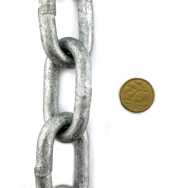 AS 10mm galvanised trailer chain