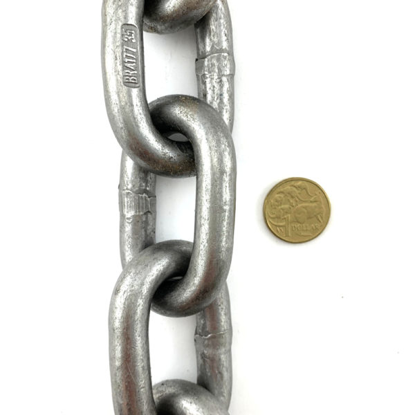 AS Plain Steel Trailer Chain Size: 13mm. Melbourne, Australia