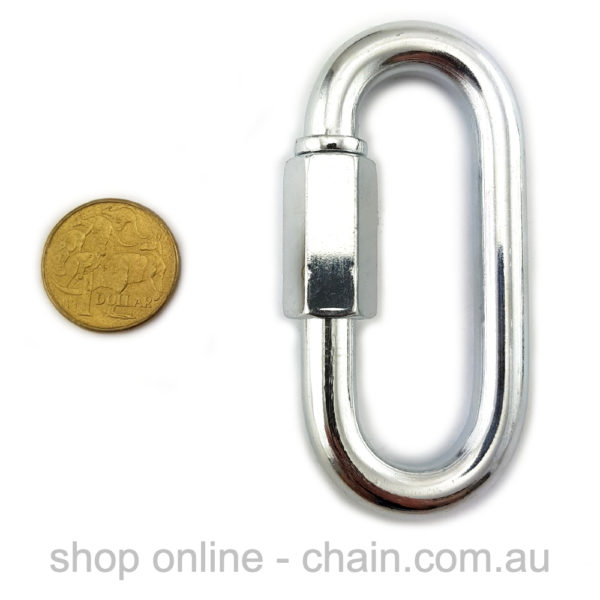 Quick Link in Zinc plated finish, size 10mm.