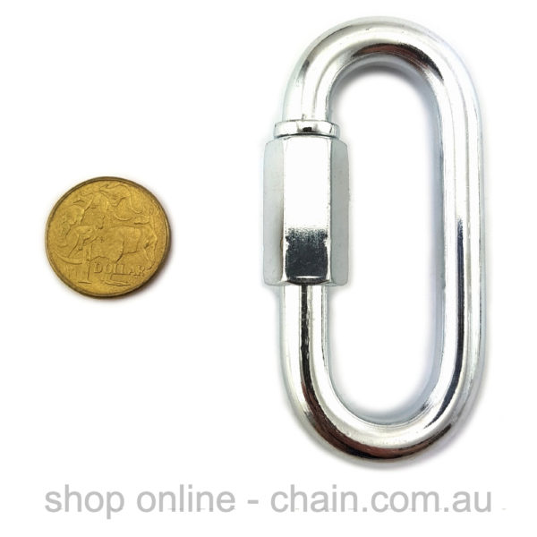 Quick Link in Zinc plated finish, size 12mm.