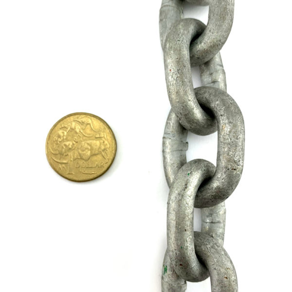 Boat Anchor Chain 8mm Short Link Galvanised. Melbourne Australia