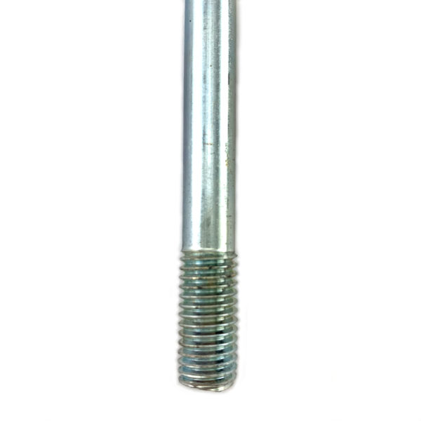 Wire thread of threaded rod, 10mm thread, 9mm wire, zinc plated.