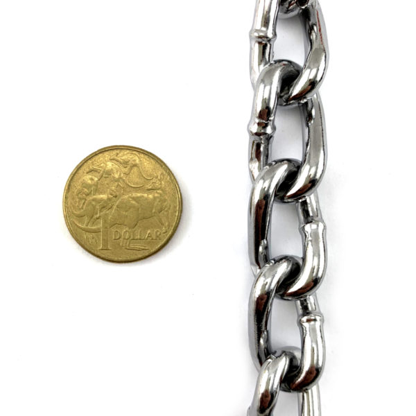 Chrome curb chain 4.8mm