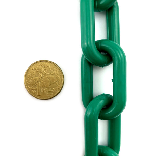 Plastic Chain 8mm in Dark Green