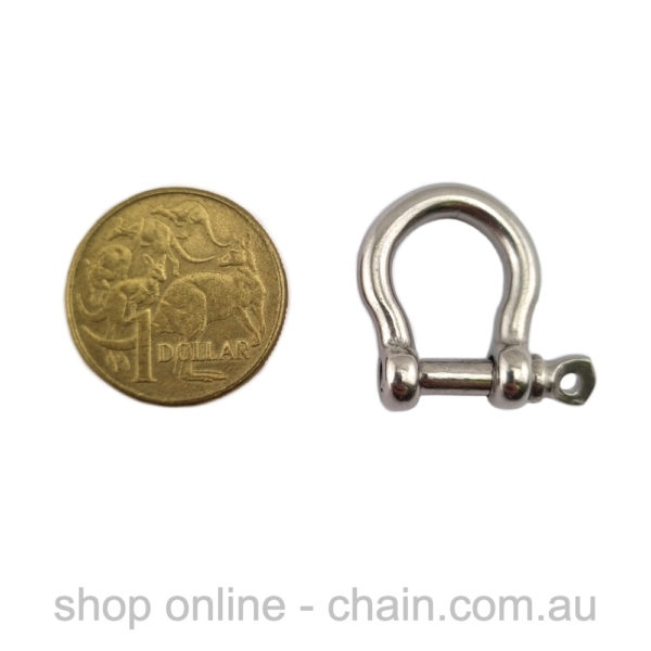 4mm Bow Shackle in Stainless Steel. Shop balustrade chain.com.au