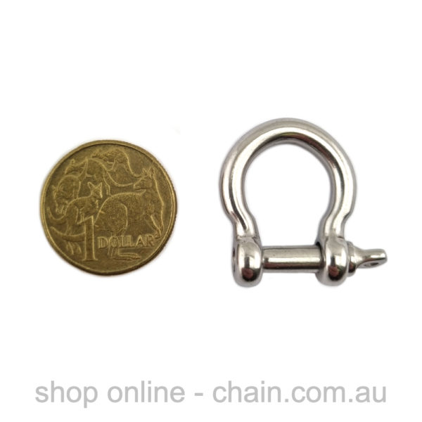 5mm Bow Shackle in Stainless Steel. Shop balustrade chain.com.au