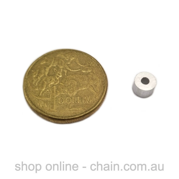 2mm End Stop in Aluminium. Shop online chain.com.au