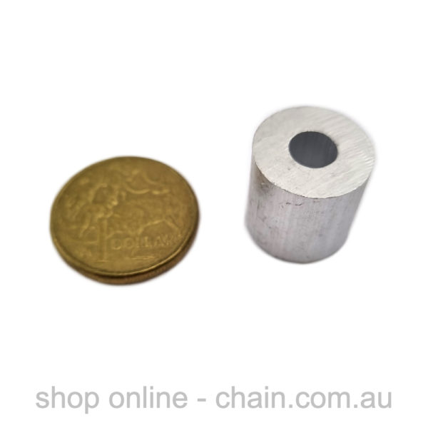 6mm aluminium end stop. Also known as swage stop or ferrule stop. Shop balustrade chain.com.au