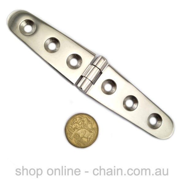 Flat Hinge, Stainless Steel, size: 152mm x 30mm. Shop online chain.com.au